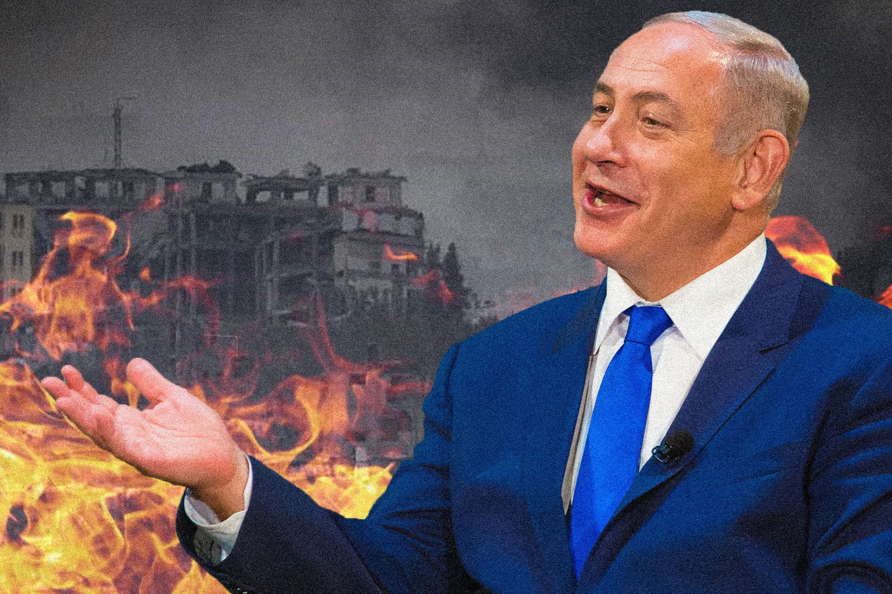 Netanyahu gambles Image own work